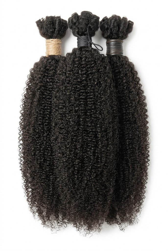 Kinky Afro Bulk Human Hair