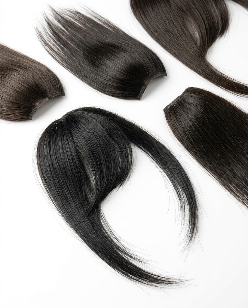 Natural Human Hair Side Bangs