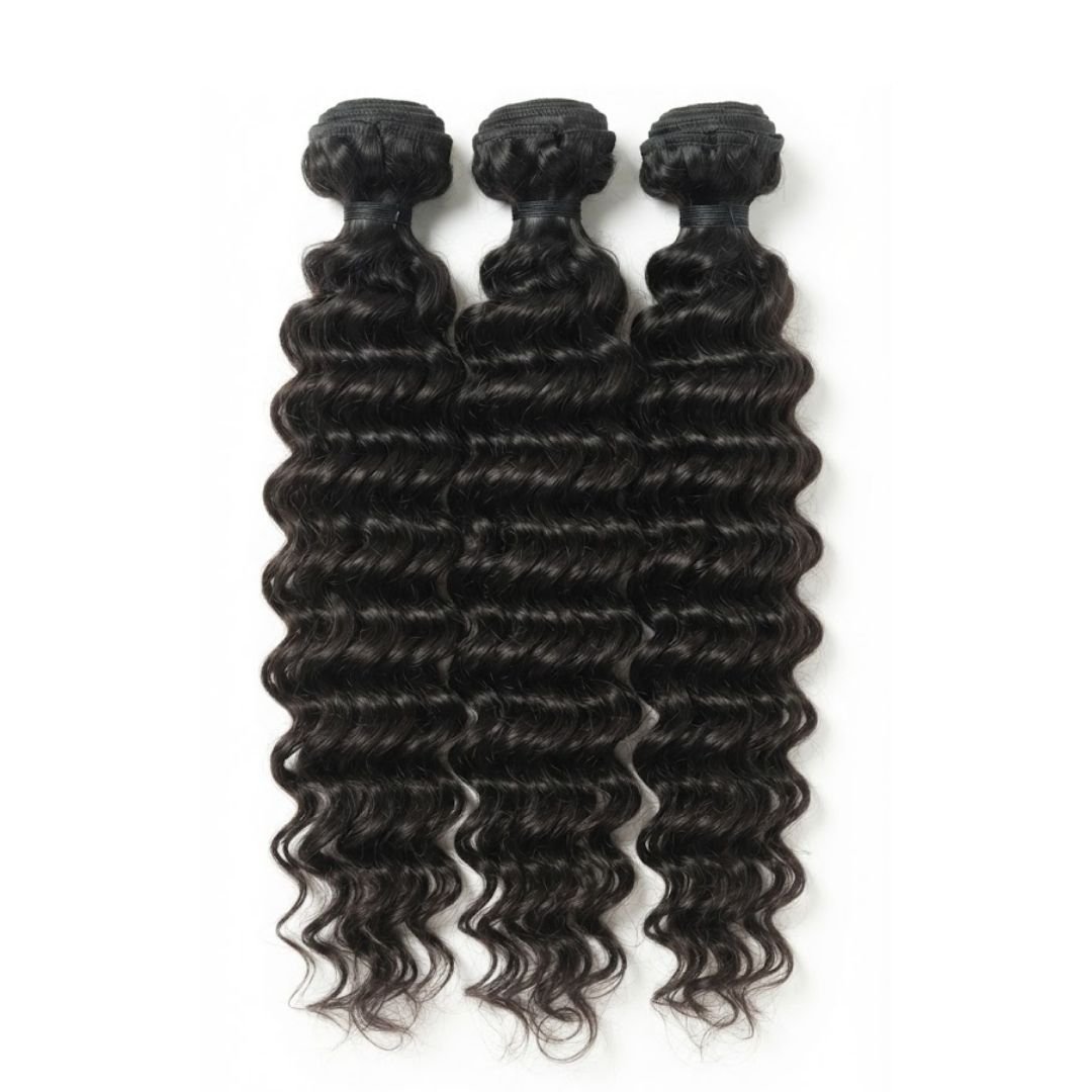 Remy Deep Curly Hair Bundles Human Hair Extensions